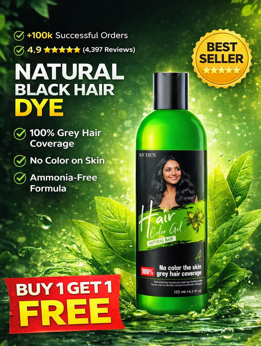 Hair Color Gel - 100% Gray Hair Coverage (Pack of 2)